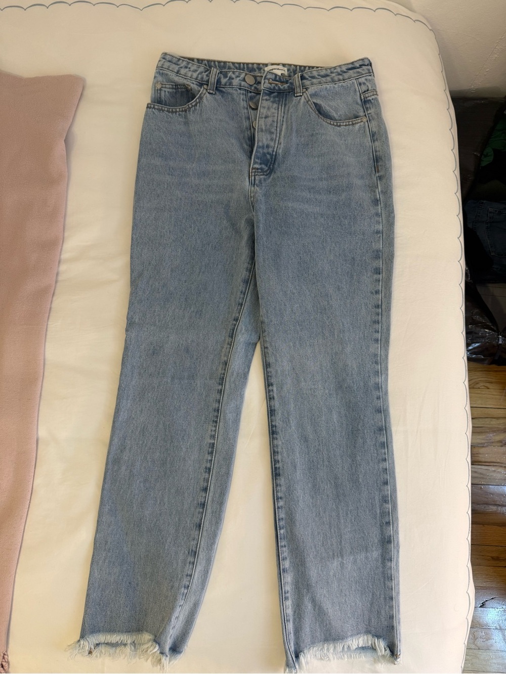 Superdown Light Wash Women's High-Rise Straight Jeans
